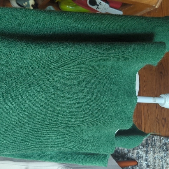 Green Bay Packers NFL Green Crystal Bling soft Knit Poncho One-size Sweater S/L - Picture 4 of 9